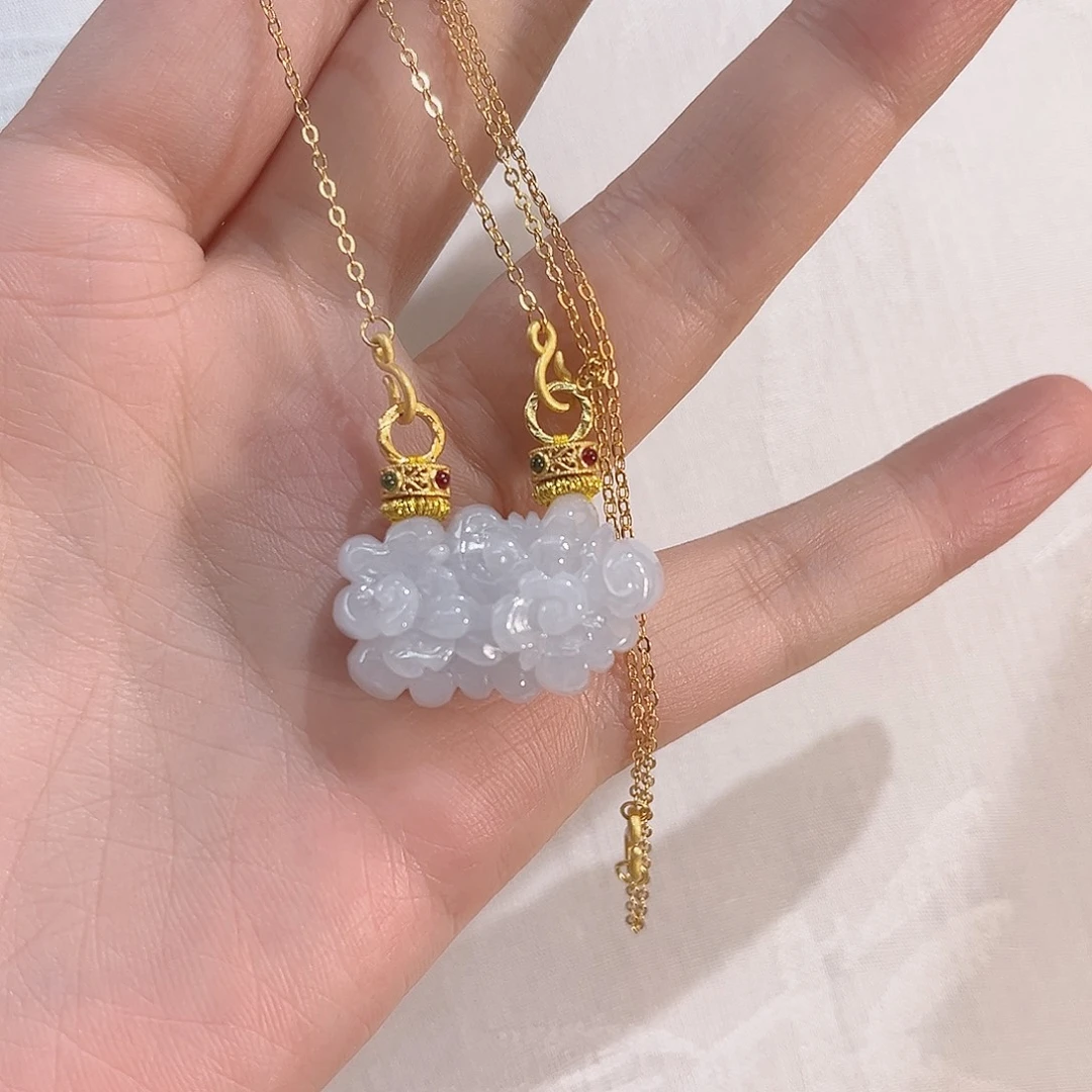 翡翠合金吊坠(赠链)