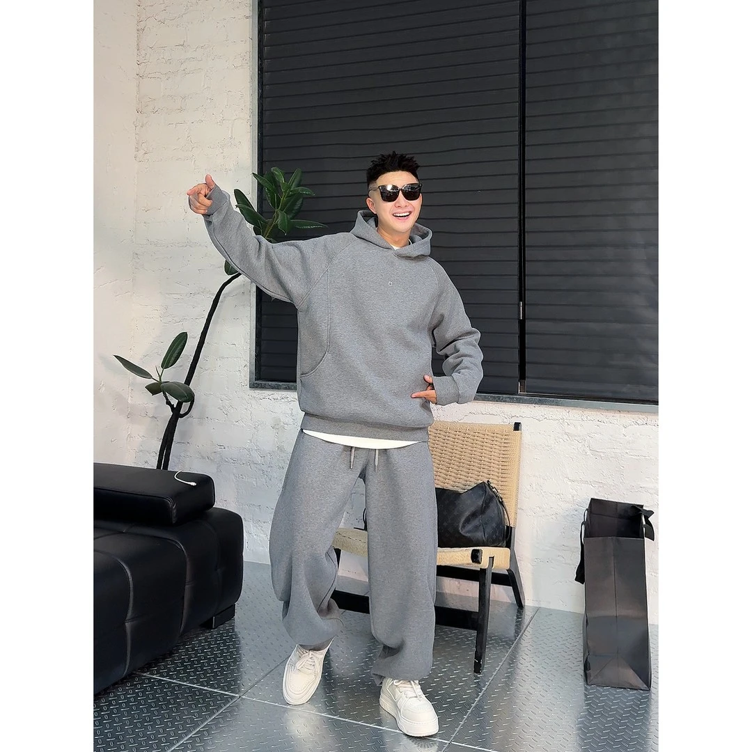 YULE语乐 90316两款版本散口裤/束脚裤加绒加厚卫衣卫裤2577/2559