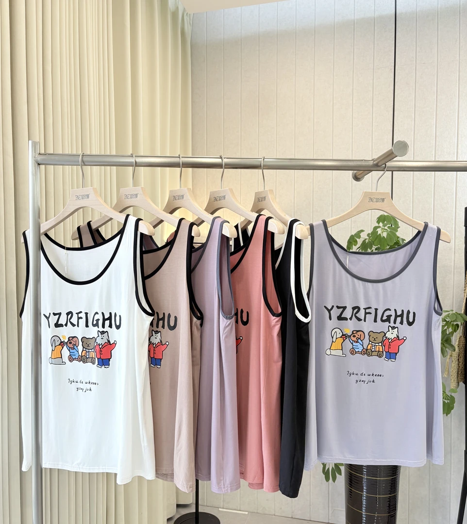 美丽姐的艾草黑科技大版卡通背心2337