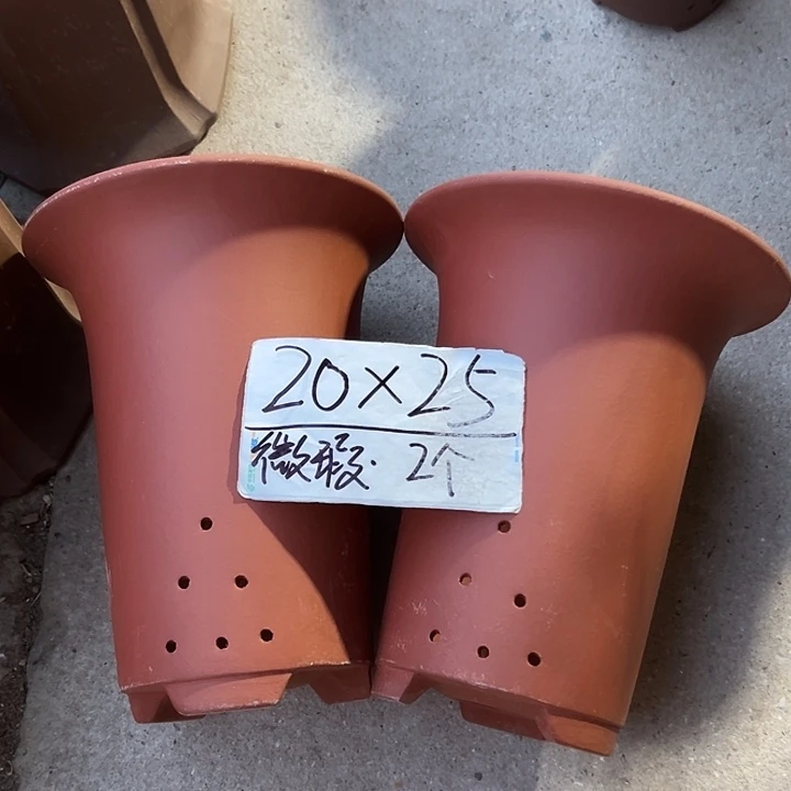 紫砂花盆宜兴紫砂花盆2只