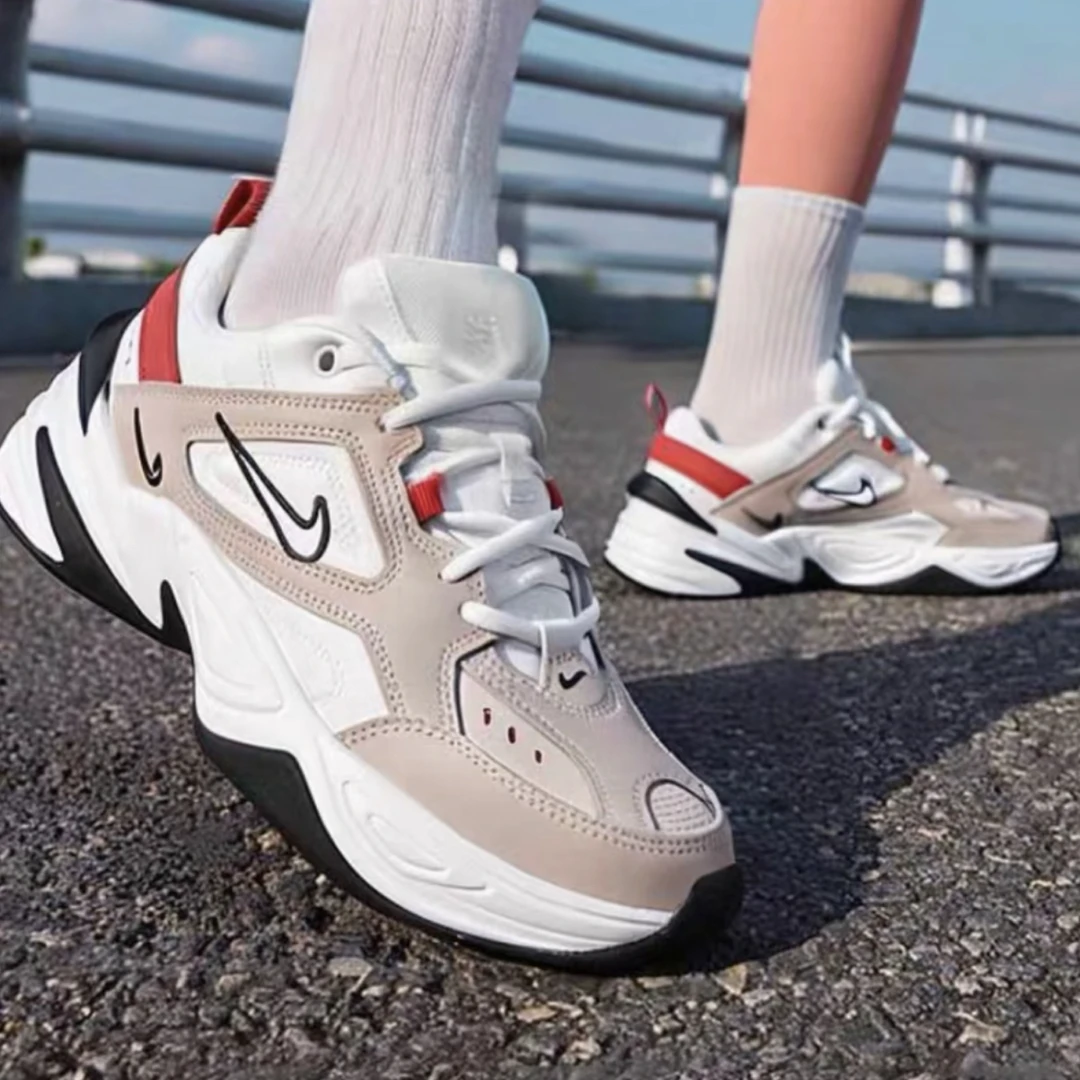 Nike M2K Tekno 舒适 低帮 老爹鞋 女款 白奶茶