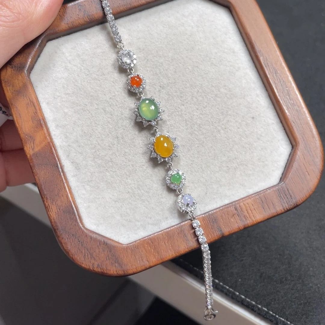 翡翠手链银S925镶嵌V****✨7339