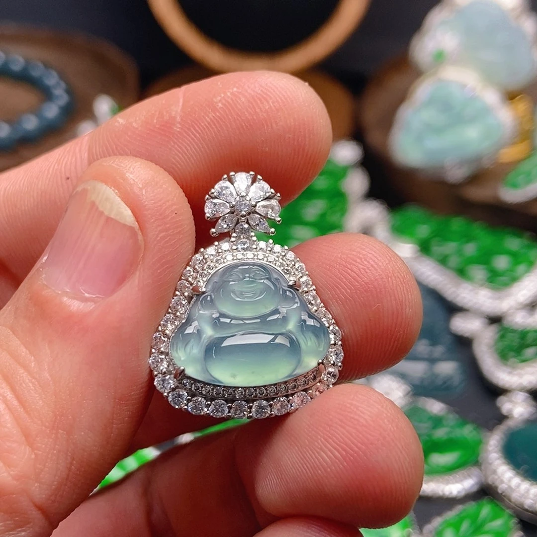 翡翠颈饰未镶嵌896吊坠