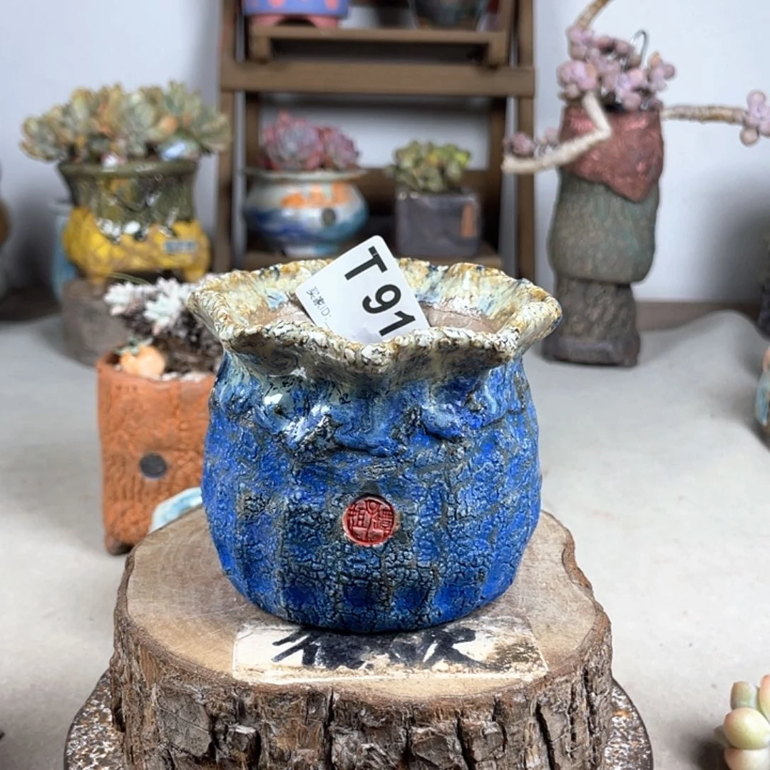紫砂花盆开播福利 陶瓷花盆 默认微次