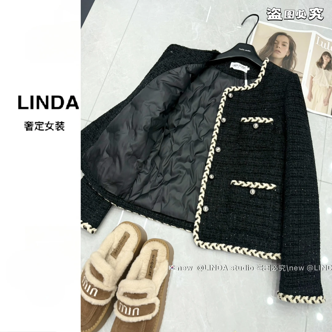 〖月色星空 现货〗加绒加厚小香风轻奢外套～年底聚会必备