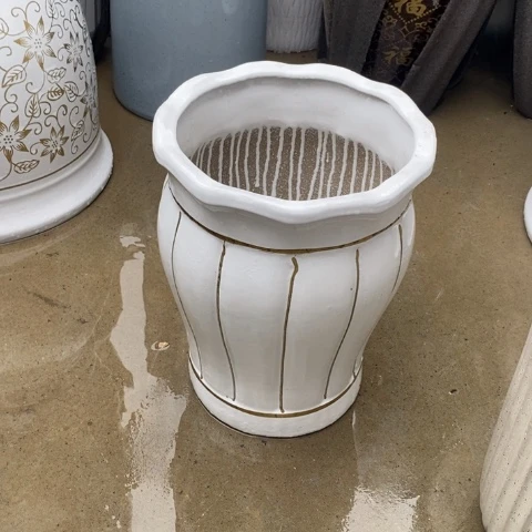 低腰花口白金南瓜中号 口26/33