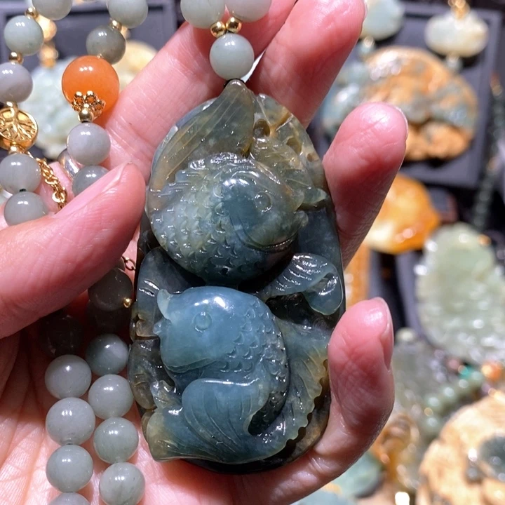 岫玉毛衣链未镶嵌