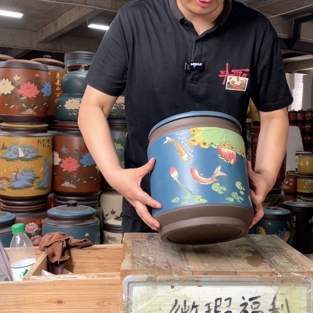 宜兴原矿紫砂茶叶罐