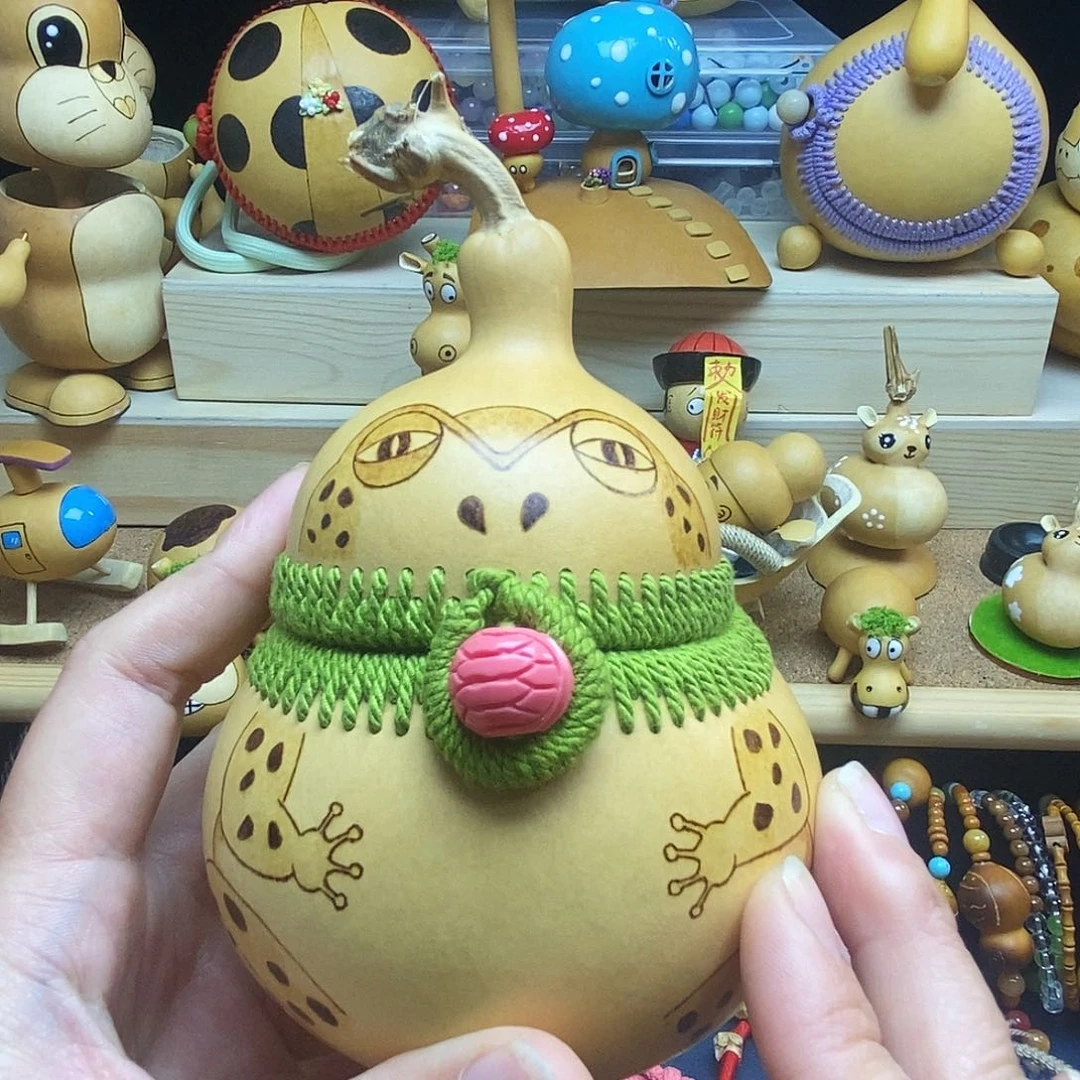葫*金蟾葫芦摆件葫芦葫芦