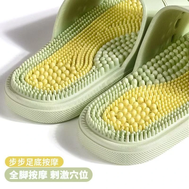 男士按摩拖鞋夏季硬刺足疗鞋刺激穴位按摩颗粒防滑家用按摩拖鞋女