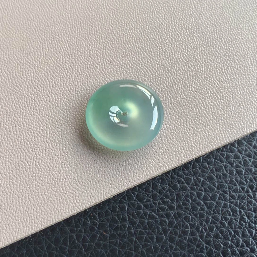 翡翠颈饰未镶嵌天然缅甸翡翠吊坠19.7-5.3