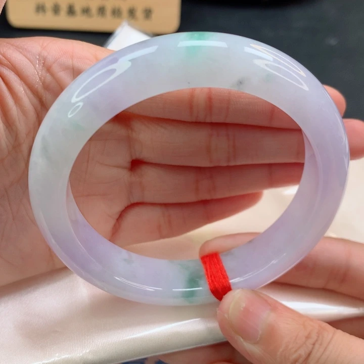 未镶嵌手镯翡翠正圈春彩
