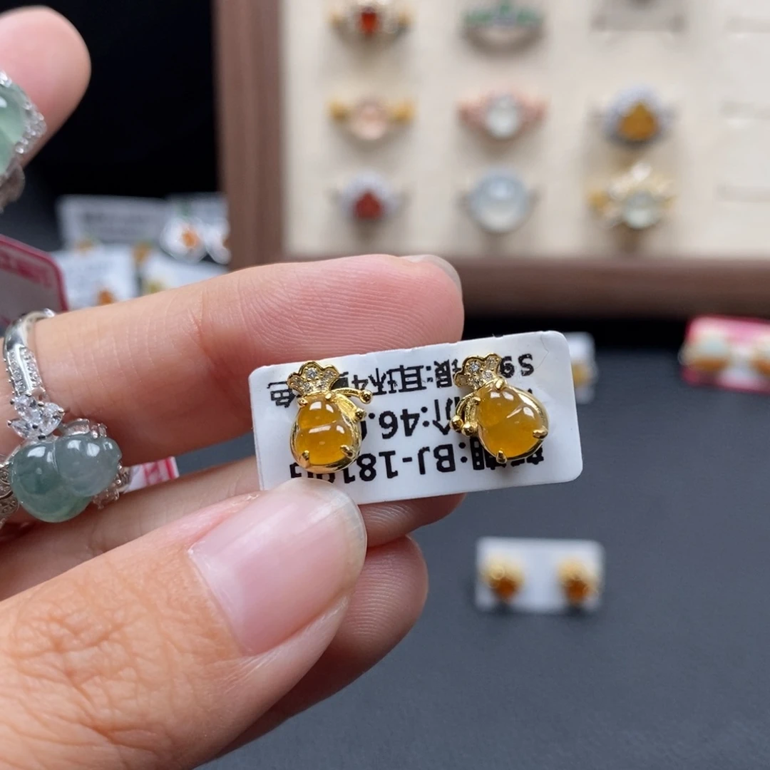 爱***毛翡翠银S925镶嵌戒指