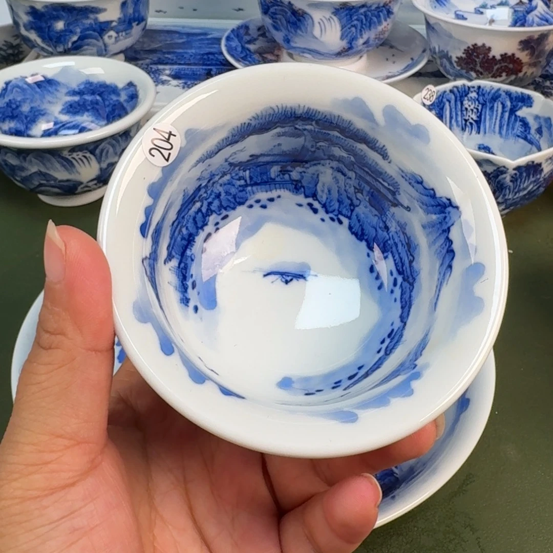 景德镇纯手绘茶具圆圆204
