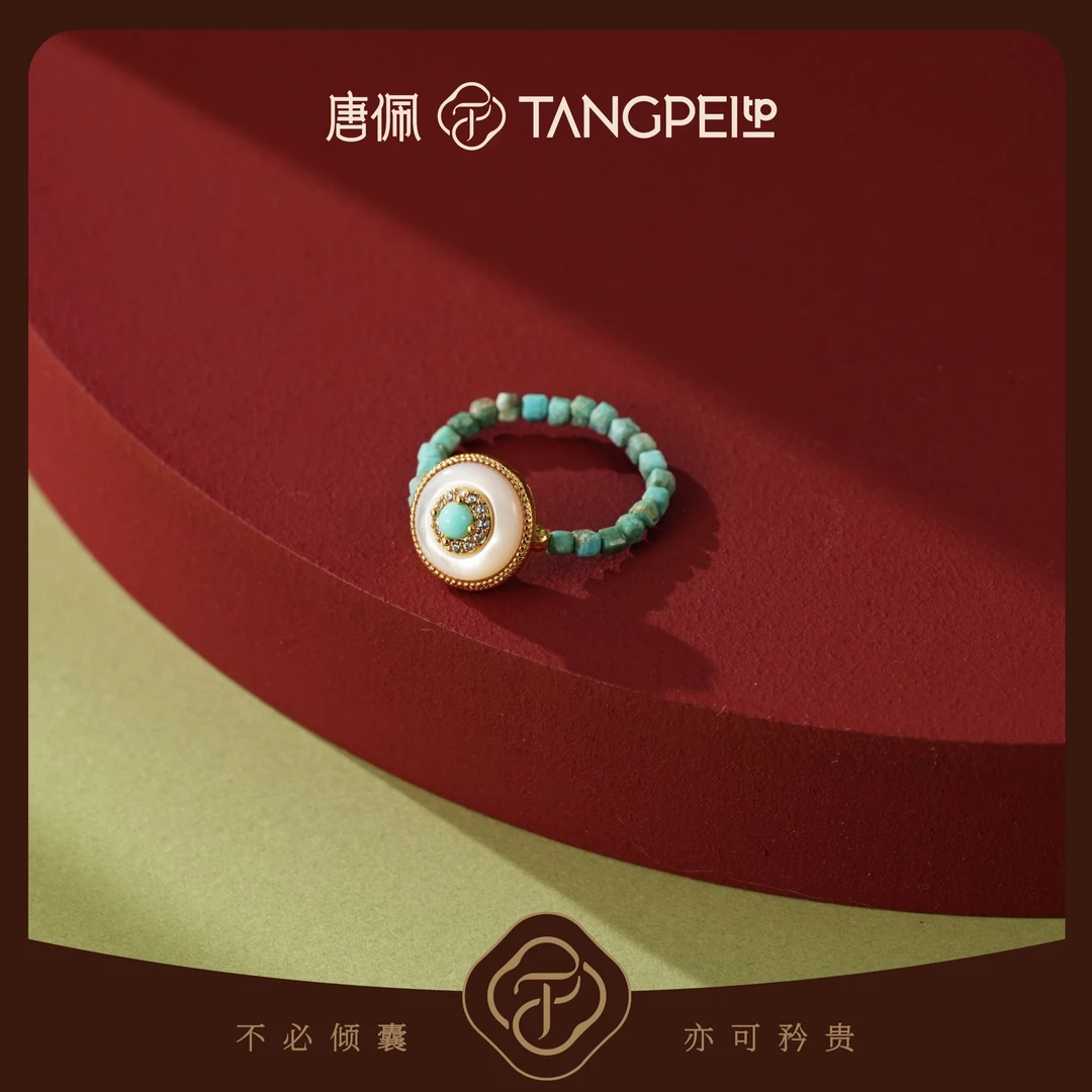 铜合金合成锆石戒指 设计感欧美风星芒戒指复古指环气质时尚饰品