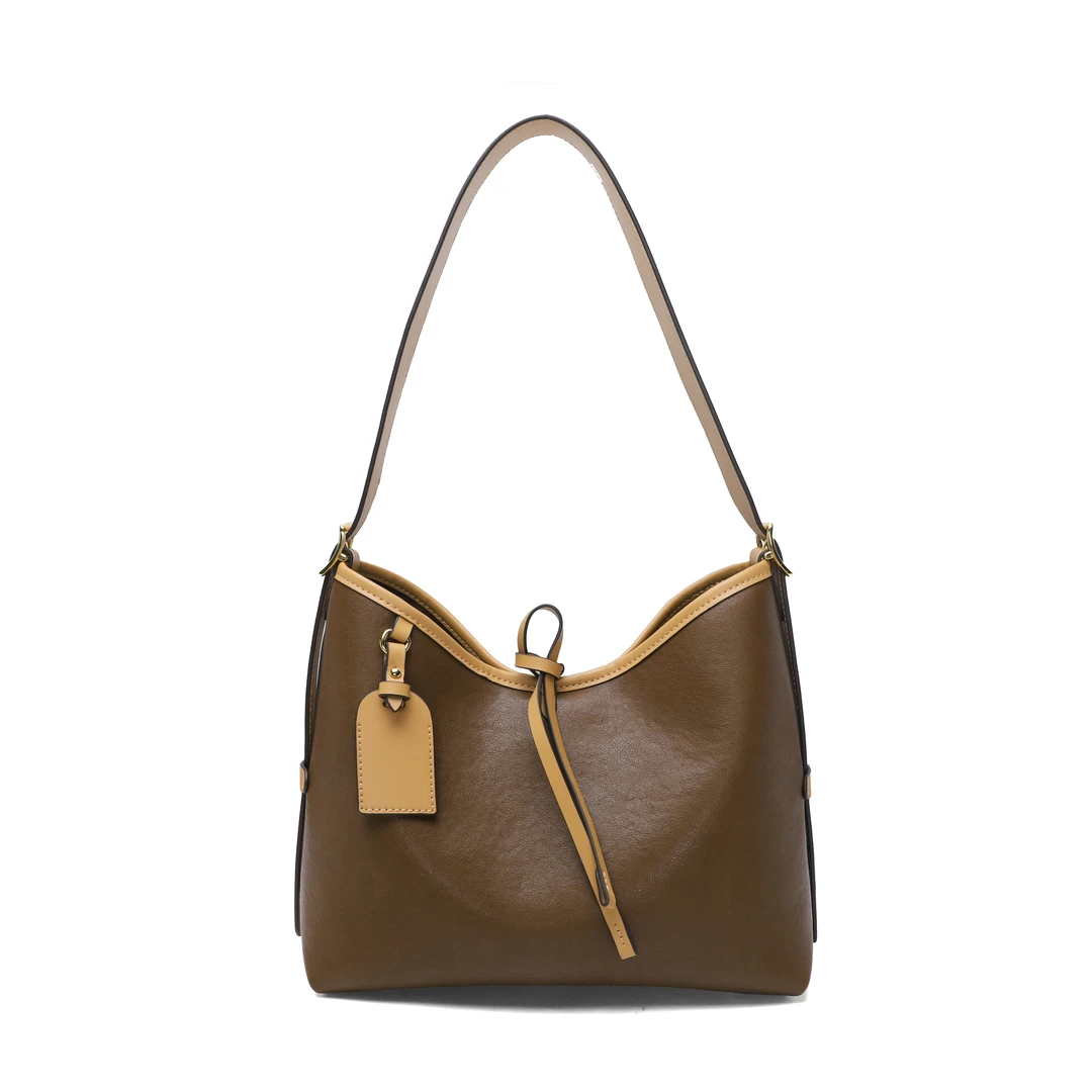 轻奢百搭托特包手提单肩女包2281#咖啡【YL】