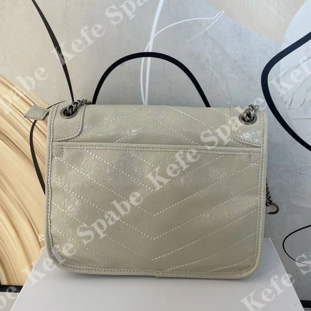 HM002P25新款白色大号流浪链条单肩斜挎包-1