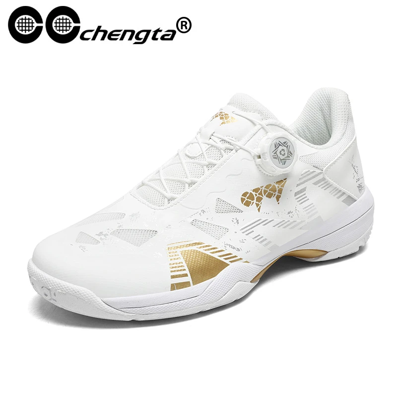 CCchengta专业羽毛球鞋透气防滑高弹减震单旋转扣休闲百搭运动鞋