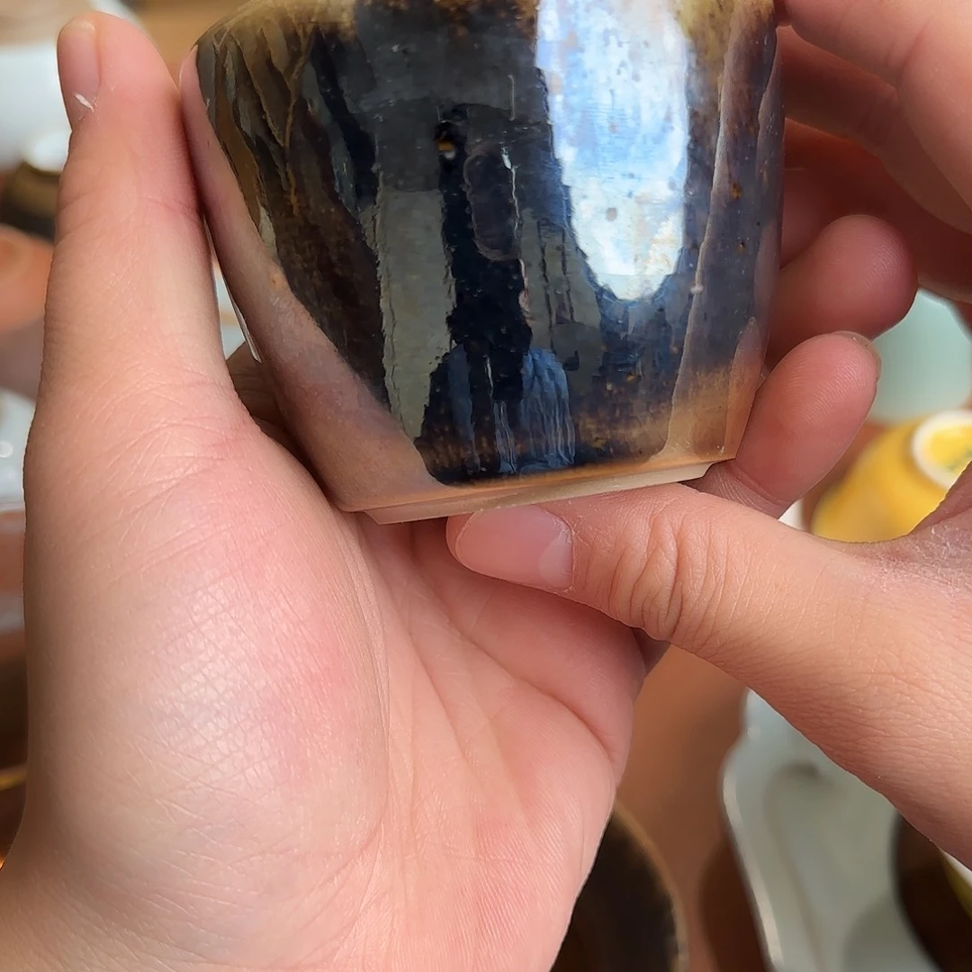 陶台湾吴金维柴烧大缸杯