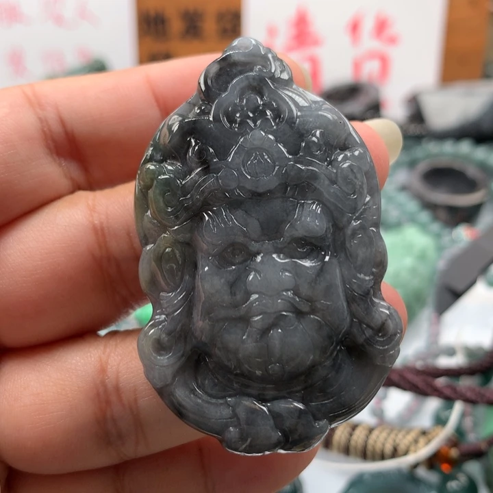 翡翠颈饰未镶嵌保真天然A货翡翠