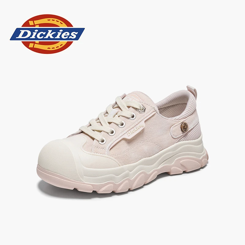 Dickies女鞋2025秋季新款潮流帆布鞋时尚百搭低帮透气休闲运动鞋
