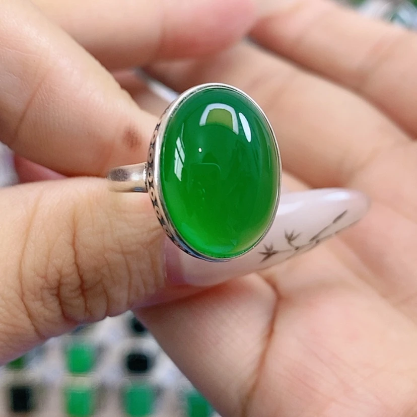 【闪购商品】玛瑙/玉髓戒指银S925镶嵌