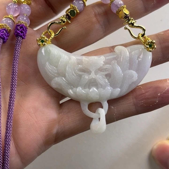 翡翠吊坠(赠链)未镶嵌代编织