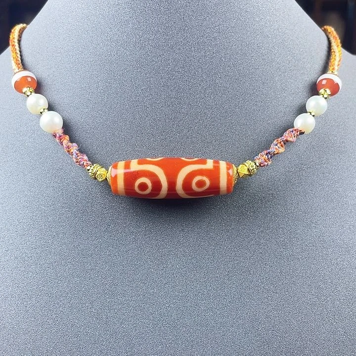 玛瑙/玉髓颈饰合金