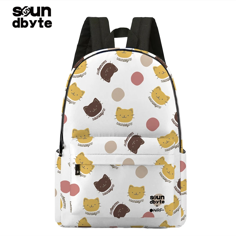 SOUNDBYTE原创可爱学生潮款通勤休闲书包小众大容量高颜值双肩包