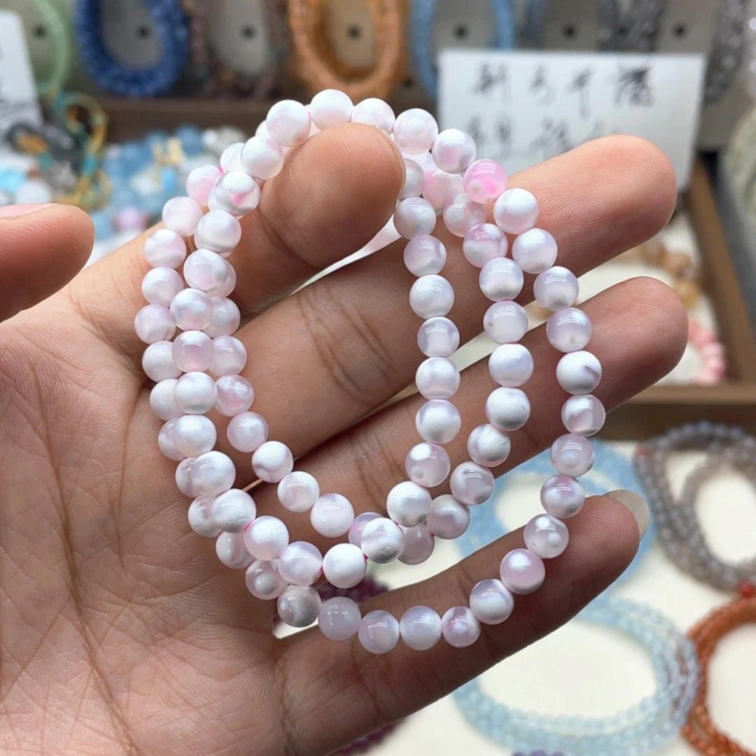 手链未镶嵌水晶雪花玛瑙