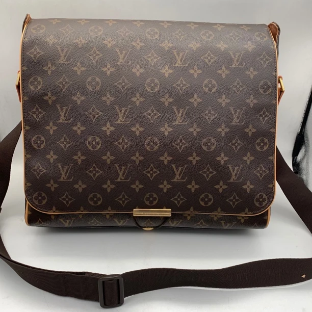 95新 LouisVuitton/路易威登 修复品 老花男士大号翻盖斜挎包