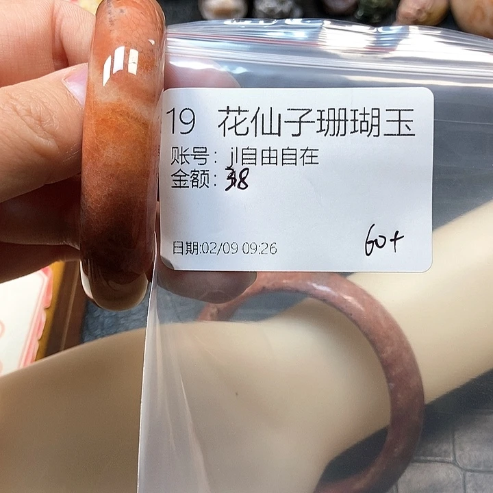 硅化珊瑚（珊瑚玉）手镯未镶嵌j****在19