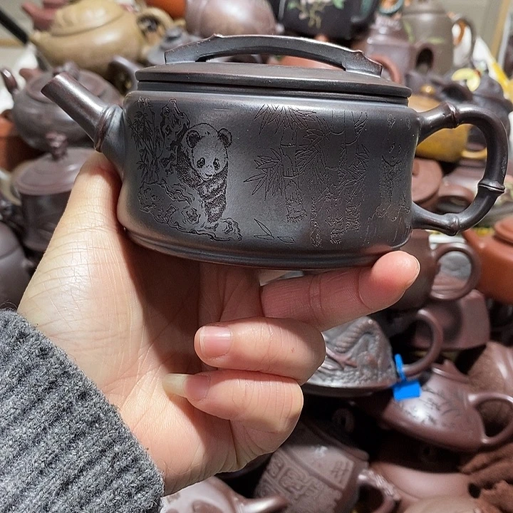 紫砂茶壶嘴磕微瑕