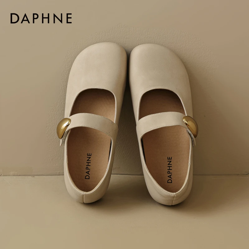 达芙妮复古玛丽珍小皮鞋女鞋夏季软底软面百搭日常通勤舒适风单鞋