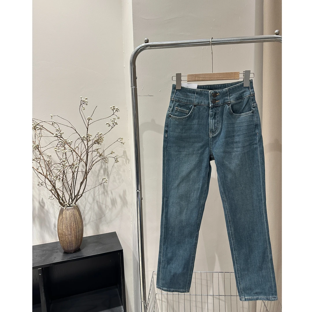 【82653】kabado 莱赛尔 四面弹 九分烟管裤 莫兰迪灰 高级质感