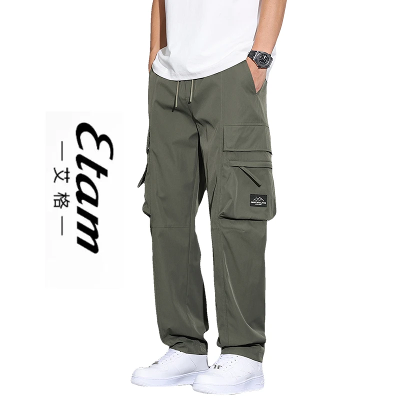 【艾格】2025夏季上新美式工装裤男女同款宽松百搭运动户外休闲裤