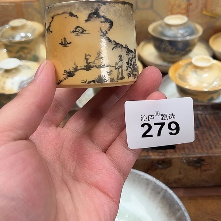 沁庐柴窑古法柴烧全手工茶具