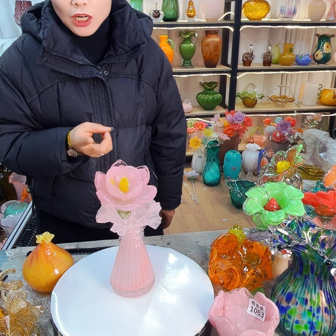 1花1瓶家悦美居琉璃摆件