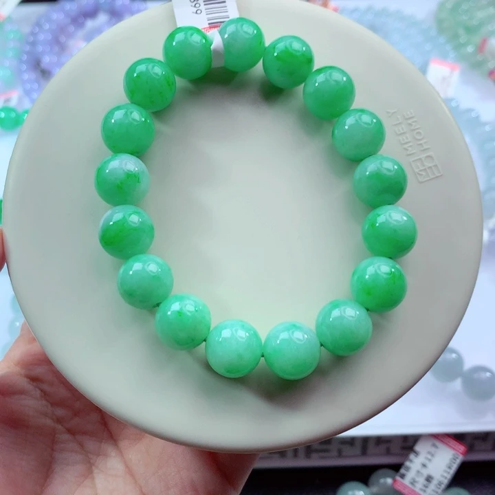 翡翠未镶嵌手链卡12