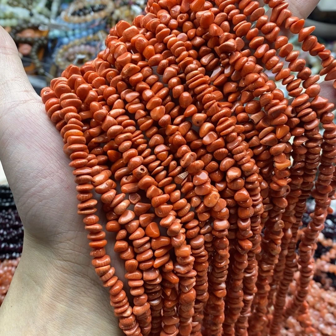 玛瑙/玉髓未镶嵌珠宝半成品一条天然三姑娘ak不规则碎石6mm