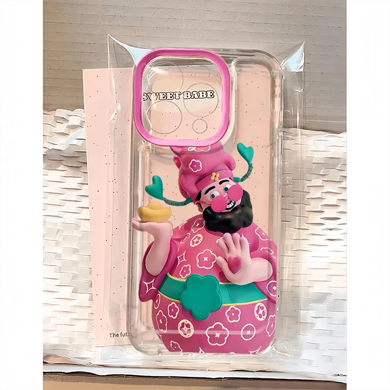 欧克里里春节财神爷适用苹果16promax手机壳华为vivo小米14oppo套