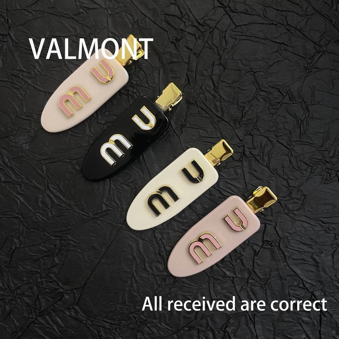 【228】VALMONT高级感发夹女ins风网红同款百搭气质小边夹发卡可爱