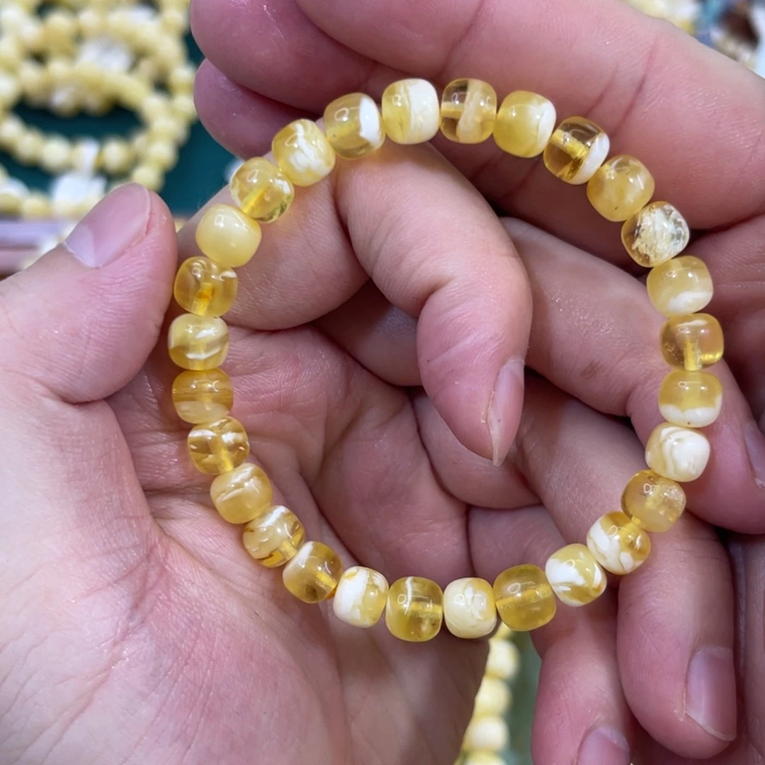 蜜蜡未镶嵌珠宝奇石8mm