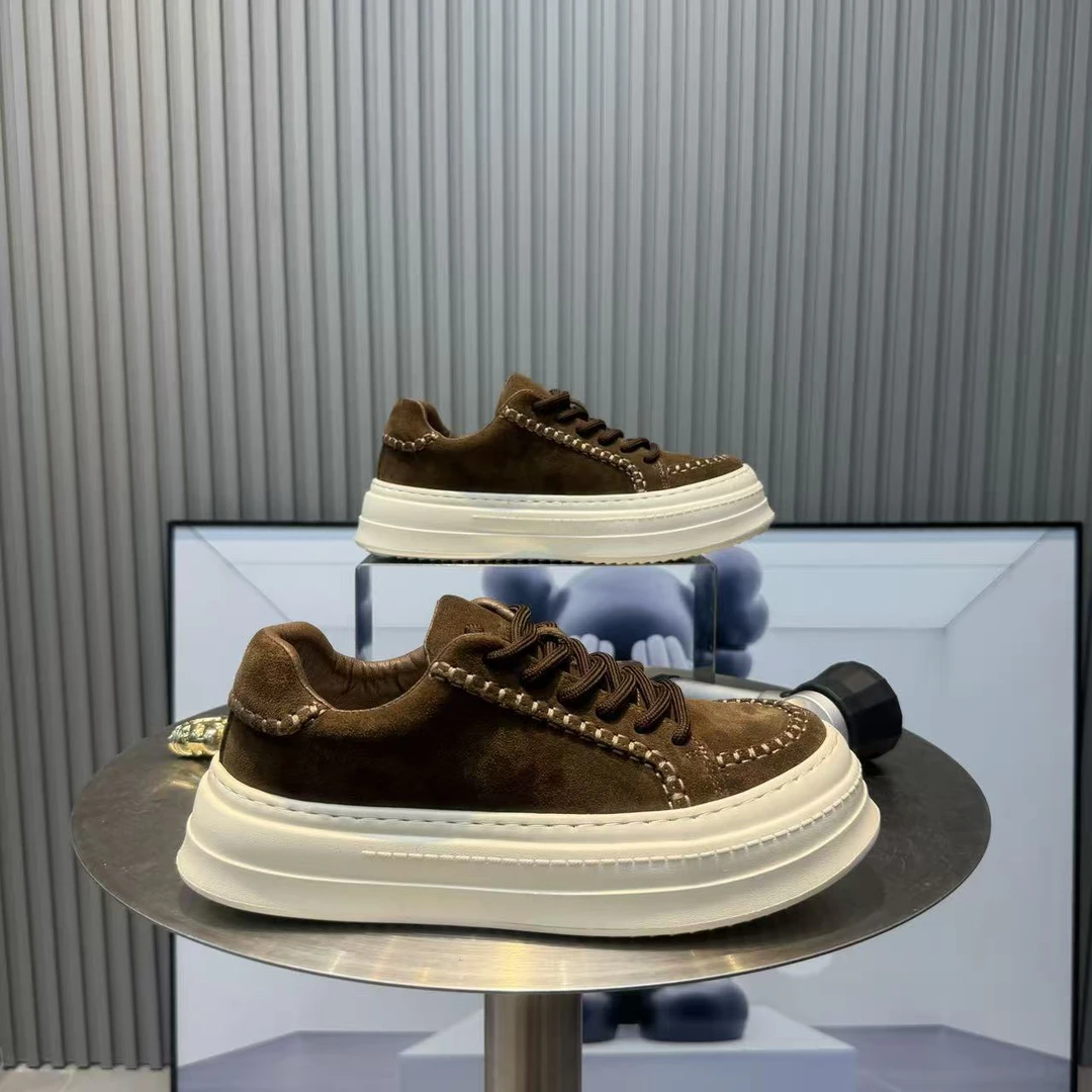 男鞋厚底松糕鞋秋季板鞋休闲鞋极简风单鞋鞋子潮流