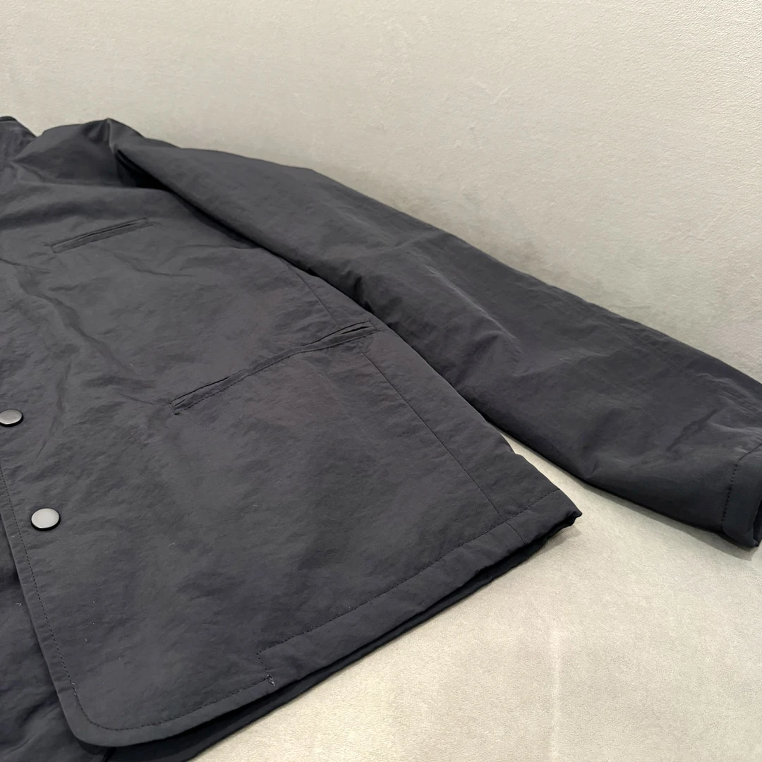 简约休闲百搭立领座山雕加绒夹克潮牌INS男士冬季宽松保暖外套