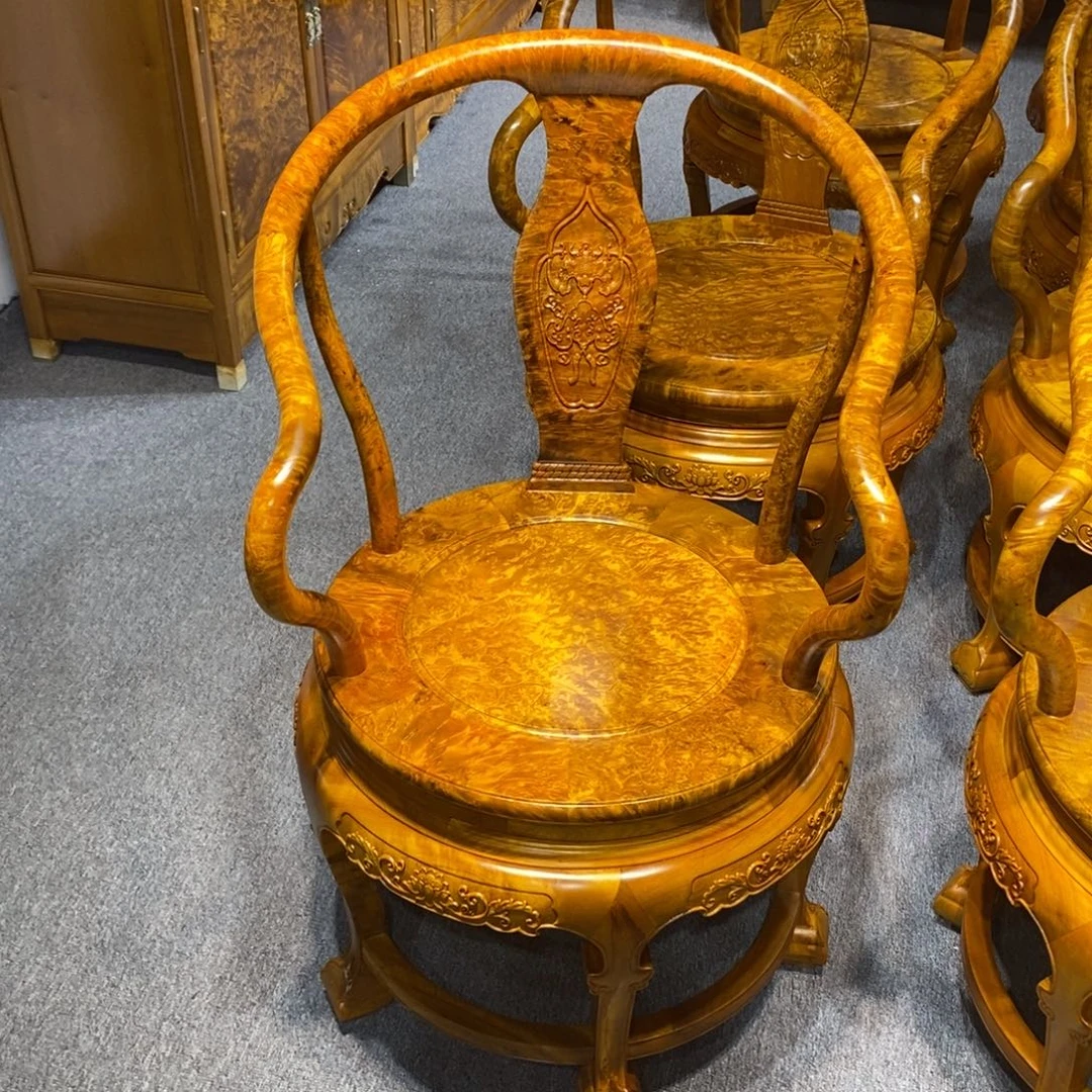 盈***店金丝楠黄金樟转转椅