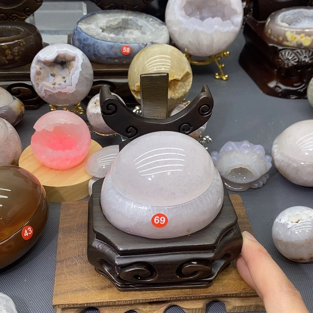 摆件紫晶未镶嵌聚宝盆