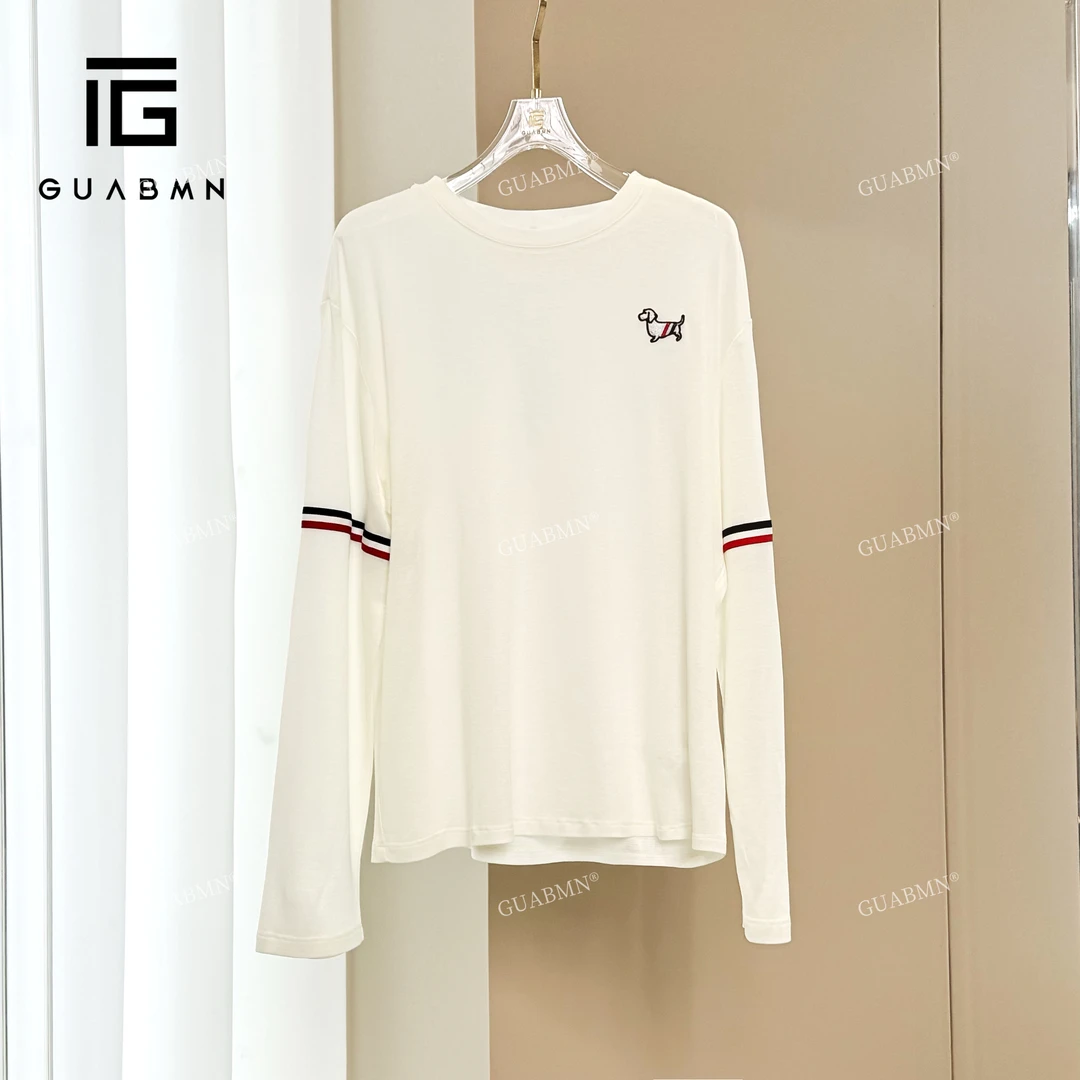 GUABMN2025夏季新款腊肠狗圆领宽松长袖T恤女3960