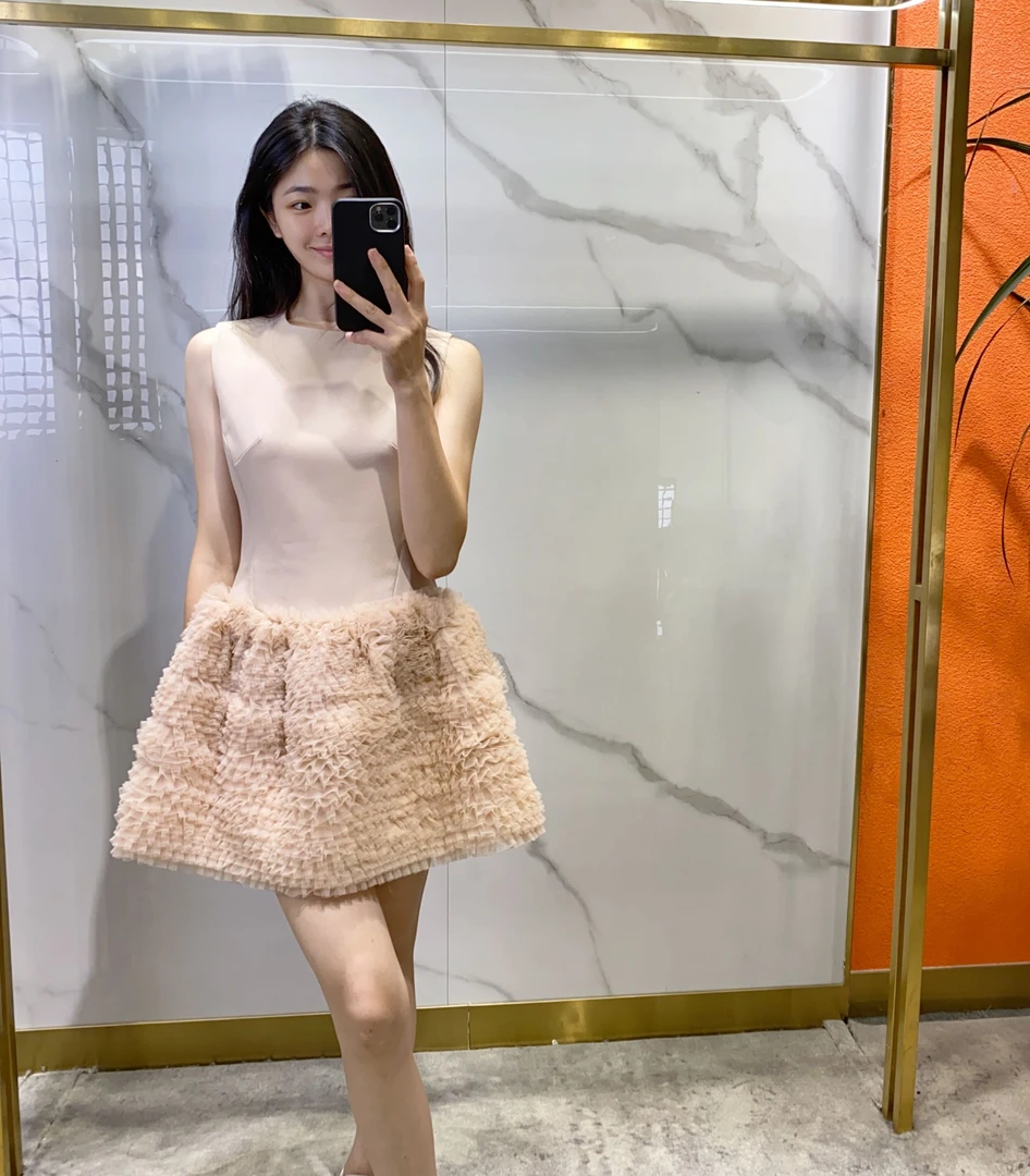 （默茗服装）千层蛋糕网纱公主裙