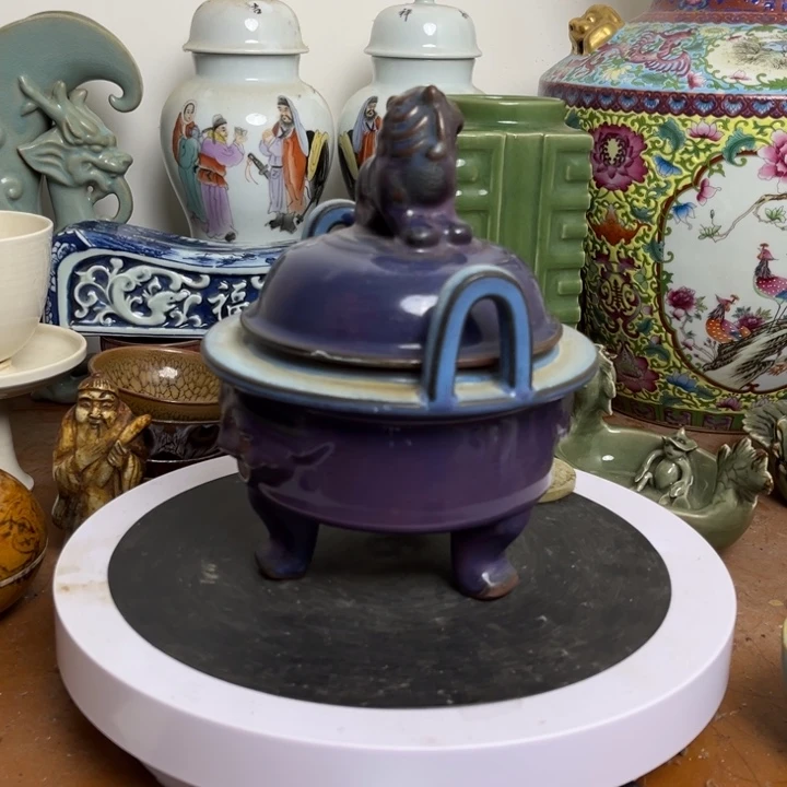 紫砂花瓶瓷器瓷器